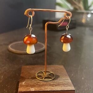 Mushroom earrings